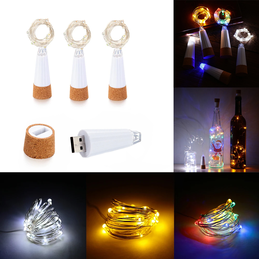 Decor Lighting Cork - 2m 20 LED 코르크 병 요정