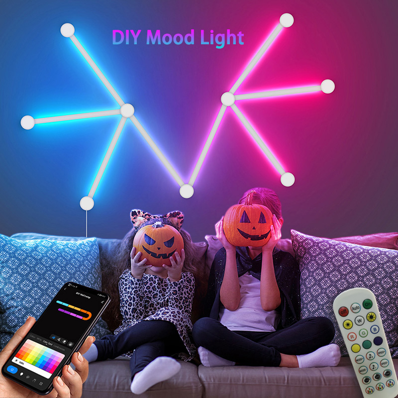 Lighting Decor Bedroom - 스마트 RGB 벽등, 블루투스 앱 연결