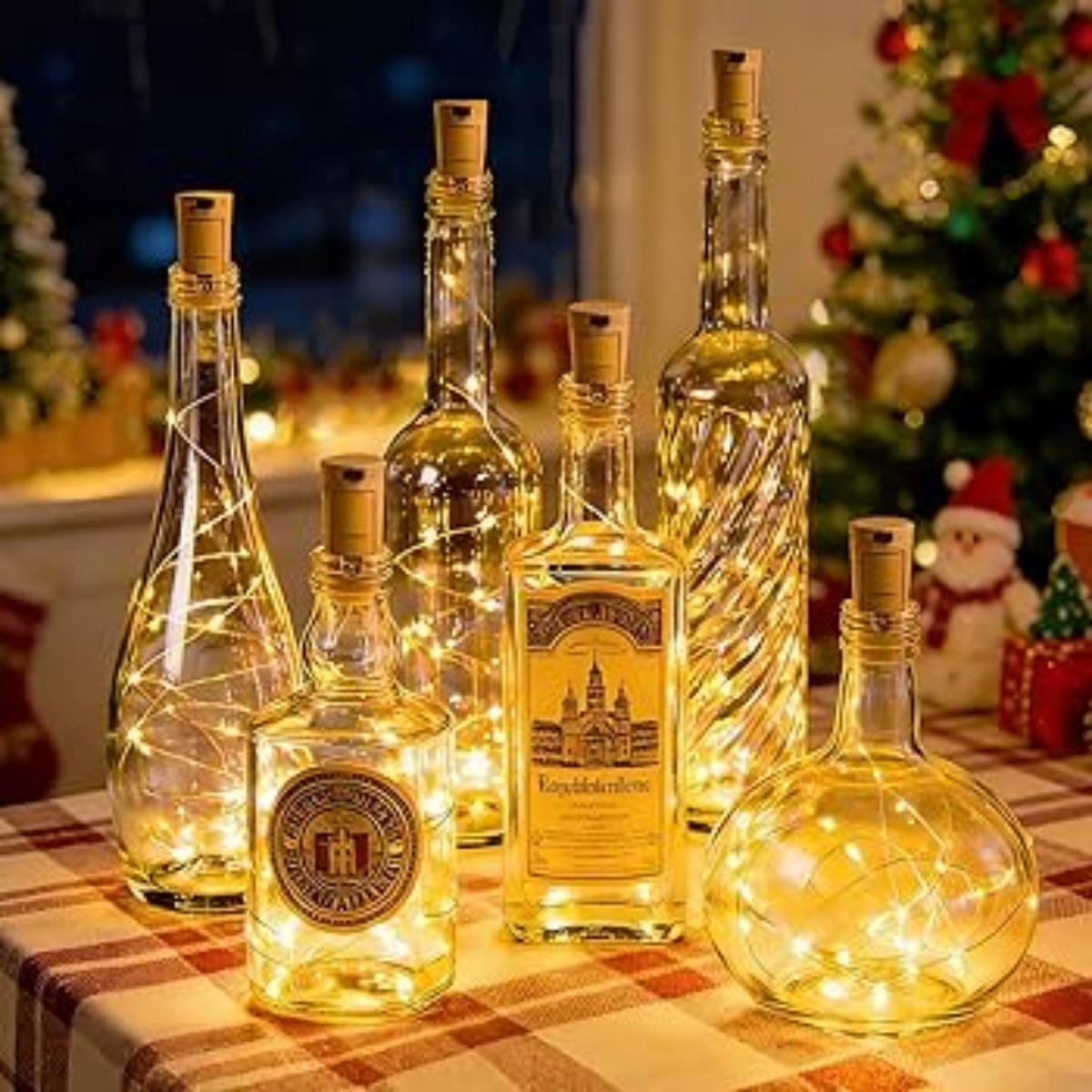 Decor Lighting Cork - 10/12팩 코르크 마개가 있는 병 조명,
