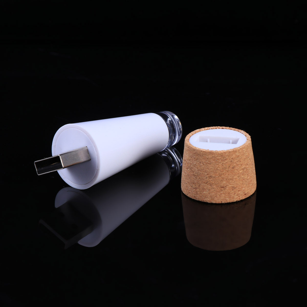 Decor Lighting Cork - 따뜻한 백색 LED 코르크 조명 충전식