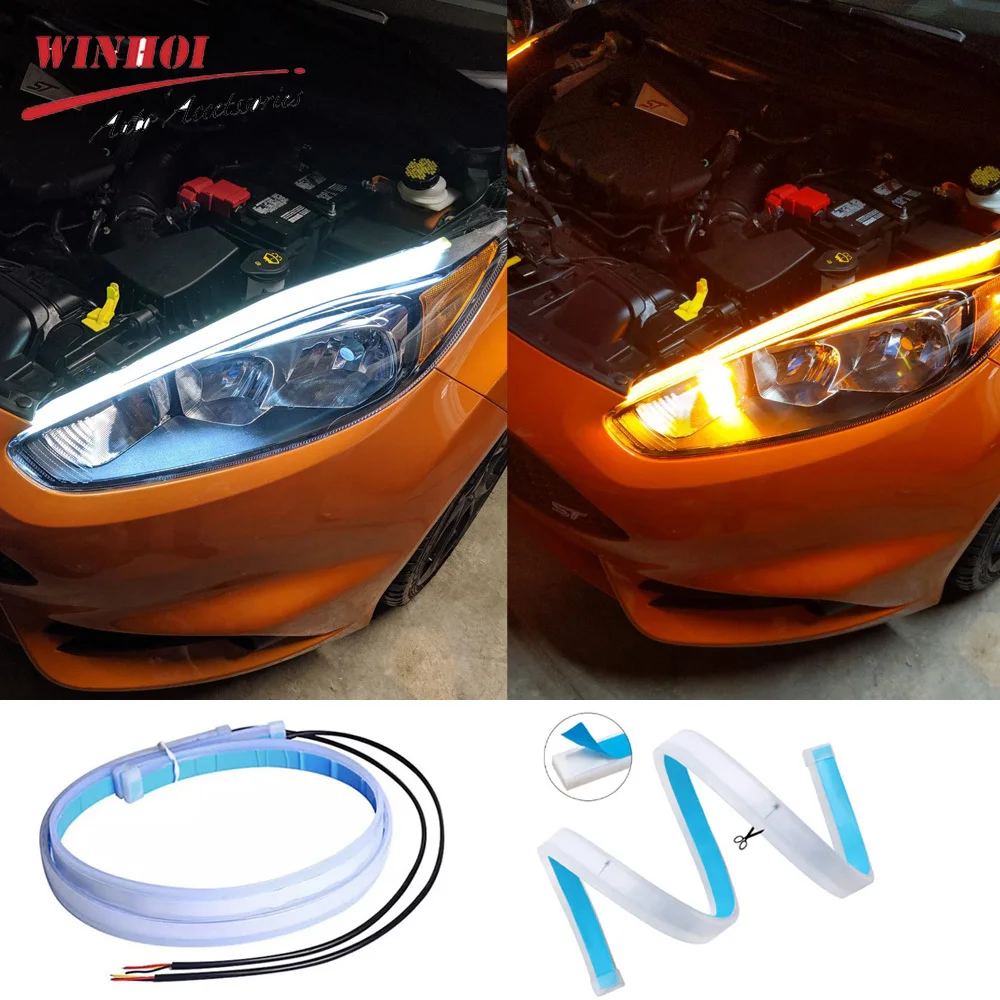Ambient Led Strip - 2PCS 자동차 LED DRL 주간 러닝