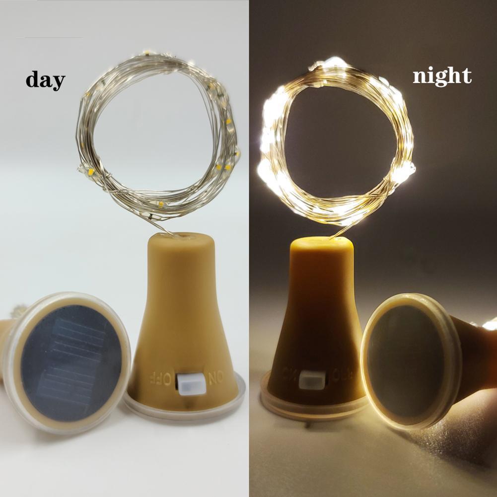 Decor Lighting Cork - 다기능 배터리 구동 태양광 와인병 코르크
