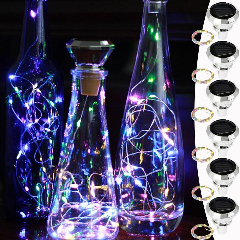 병에 대 한 조명 6X 코르크 조명 방수 태양 전원 램 - Decor Lighting Cork 리뷰 및 가격