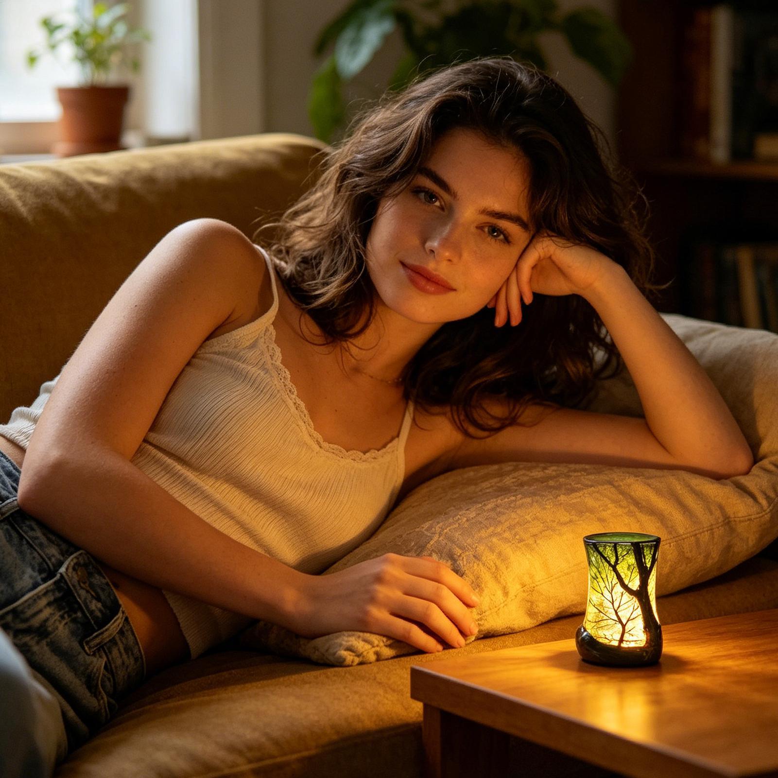 침대 옆 테이블 램프 숲 모양 야간 조명, 가정, 사무 - Lighting Decor Bedroom 리뷰 및 가격