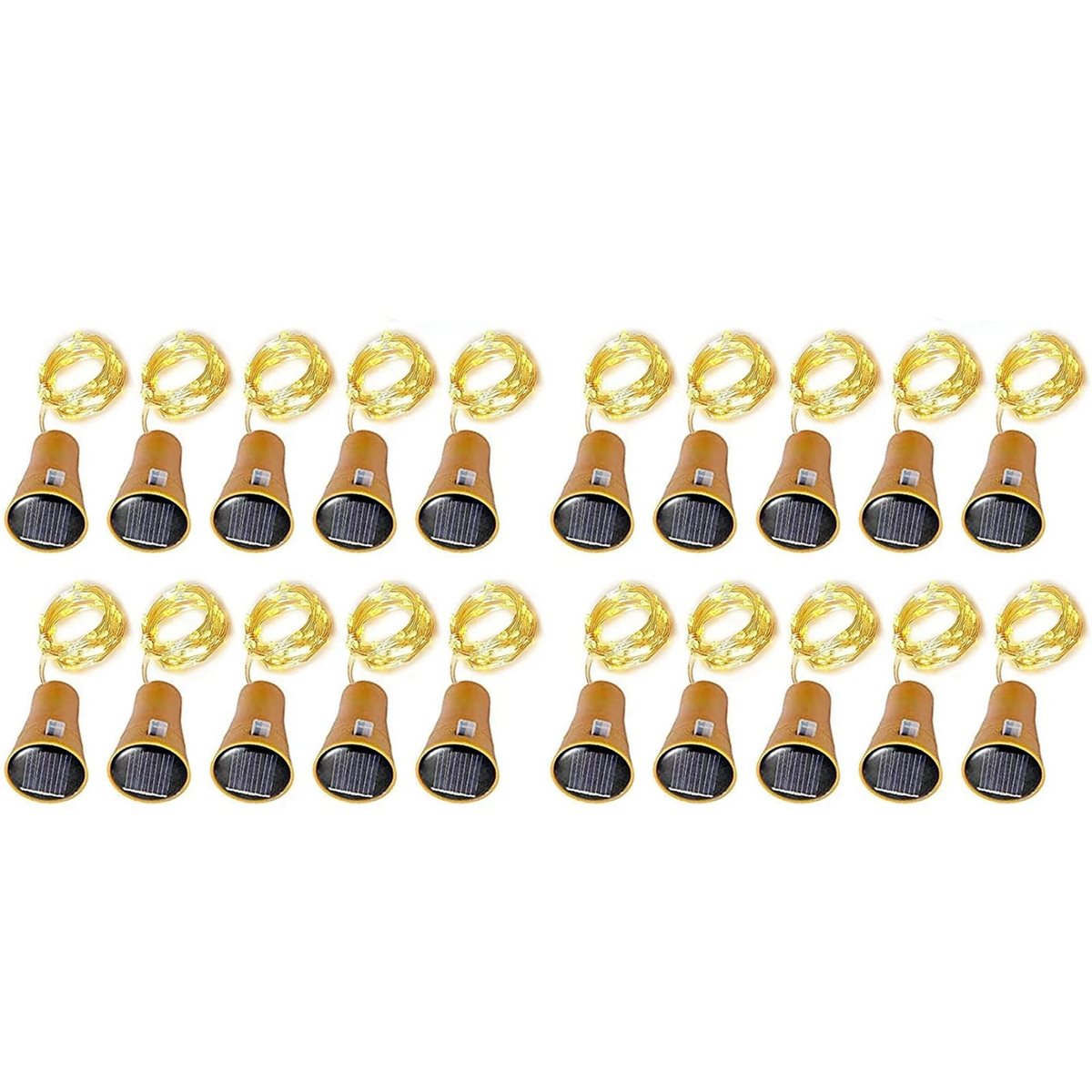 ABHU 20개입 태양광 와인병 스트링 라이트 10LE - Decor Lighting Cork 리뷰 및 가격