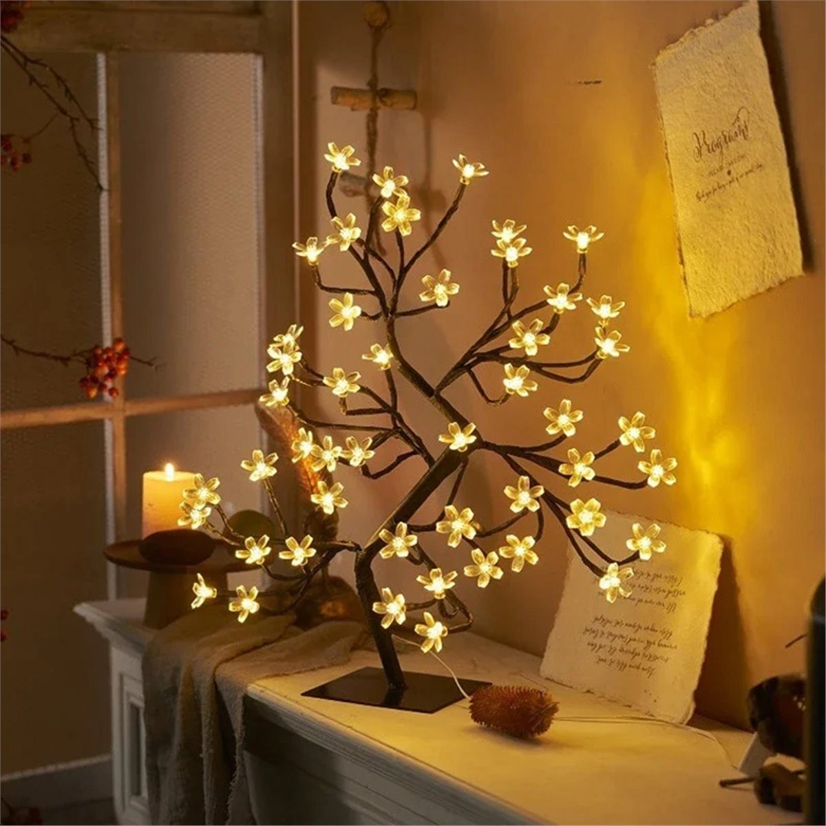 대폭 할인 LED 테이블 램프 벚꽃 데스크탑 룸 침실  - Decor Lighting Discount 리뷰 및 가격