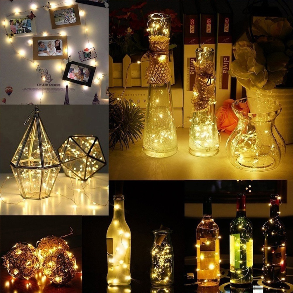 10개의 LED 코르크 스트링 조명, 구리선 와인병 조 - Decor Lighting Cork 리뷰 및 가격