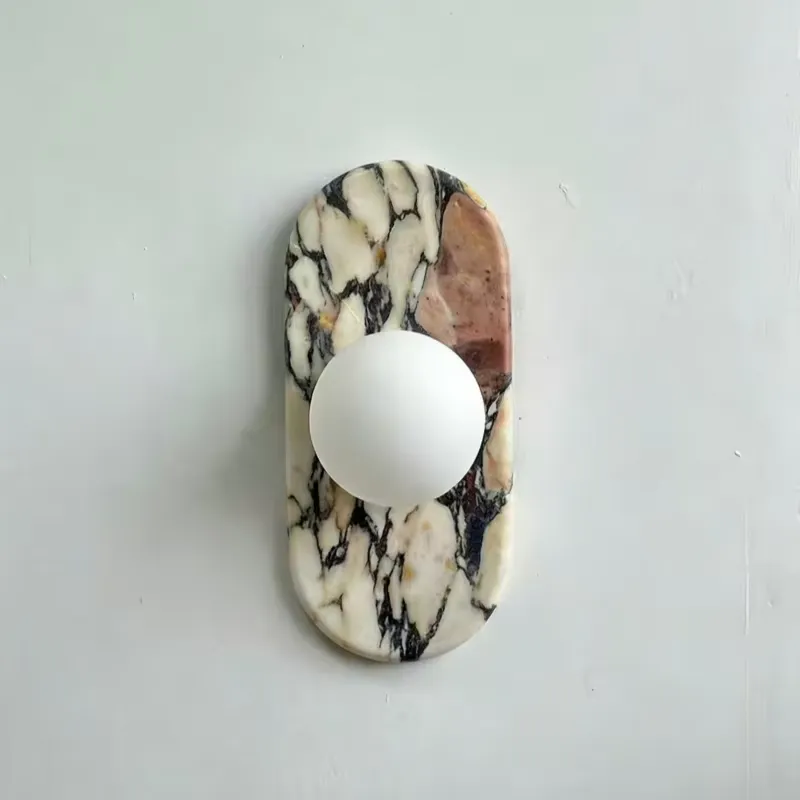 SJX 미니멀리스트 내추럴 칼라카타 비올라 대리석 벽등 - Lighting Decor Bedroom 리뷰 및 가격