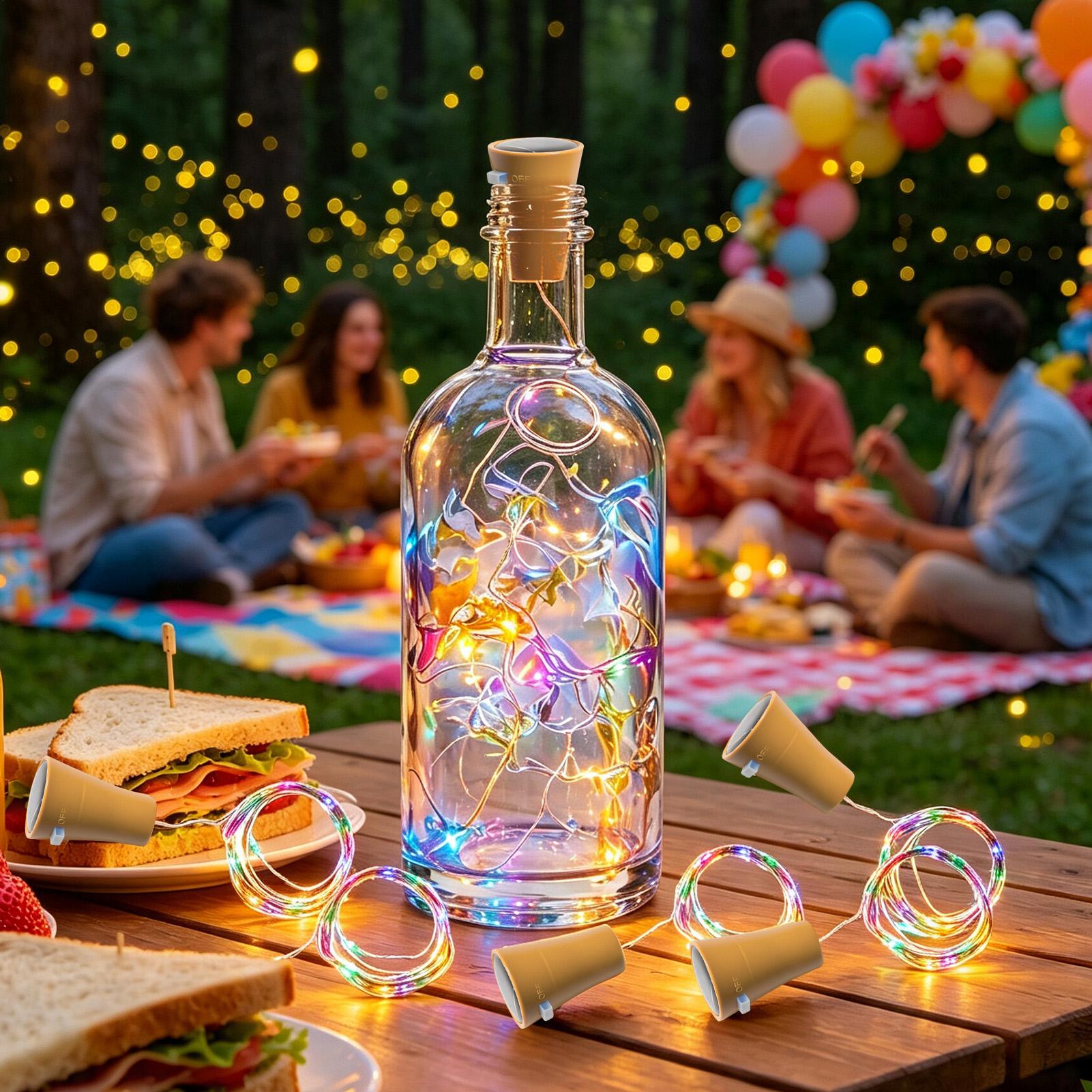 태양광 와인병 조명 LED 방수 DIY 야외 장식 6개 - Decor Lighting Cork 리뷰 및 가격