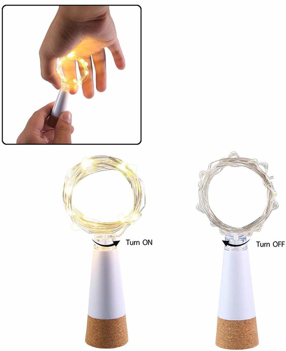 2m 20 LED 코르크 병 요정 빛 USB 충전식 실 - Decor Lighting Cork 리뷰 및 가격
