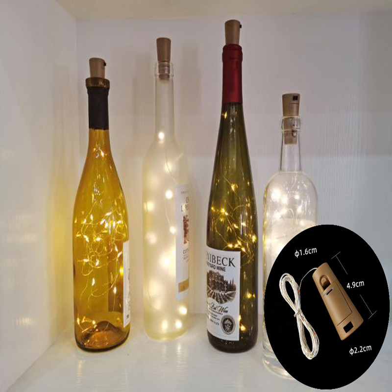 코르크와 LED 와인 병 조명, 1/2/3M 코르크 조 - Decor Lighting Cork 리뷰 및 가격