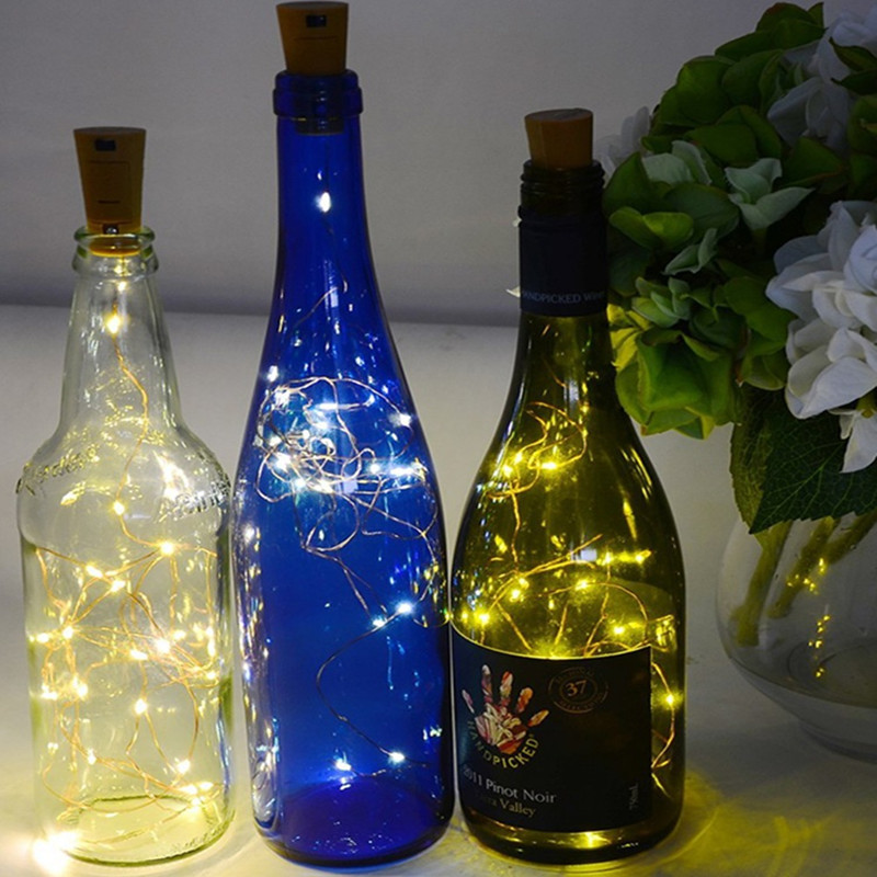 코르크와 LED 와인 병 조명, 1/2/3M 코르크 조 - Decor Lighting Cork 리뷰 및 가격