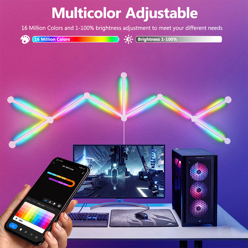 스마트 RGB 벽등, 블루투스 앱 연결 LED 라이트  - Lighting Decor Bedroom 리뷰 및 가격