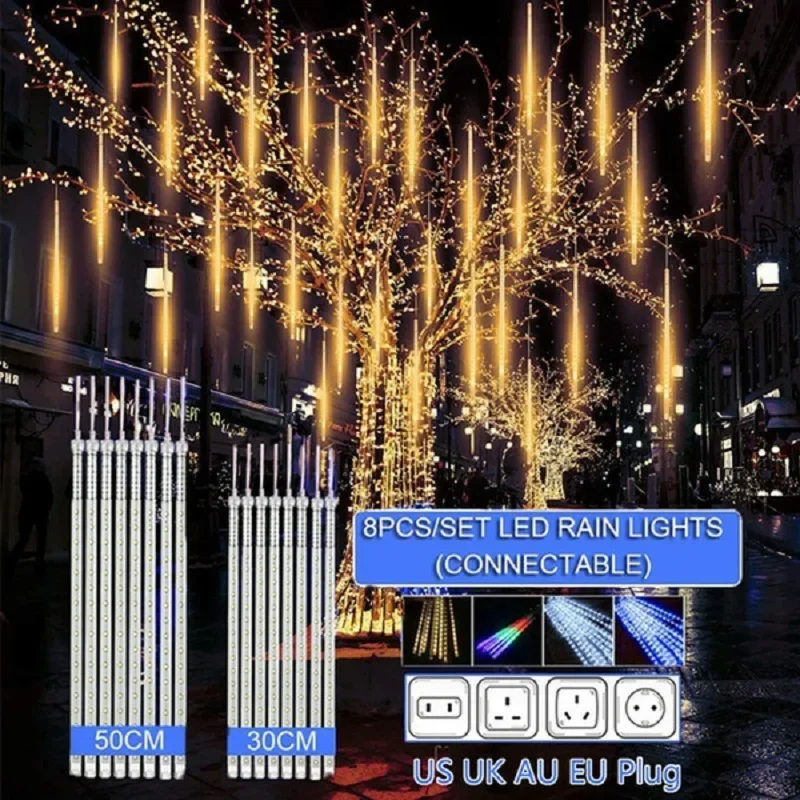 30cm /50cm 방수 유성우 비 8 튜브 LED 문 - Decor Lighting Uk 리뷰 및 가격