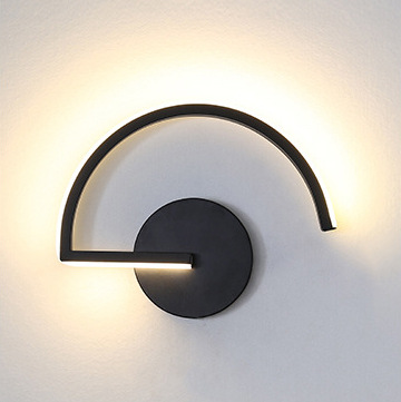 현대적인 북유럽 LED 벽등, 미니멀리스트 블랙 기하학 - Lighting Decor Bedroom 리뷰 및 가격