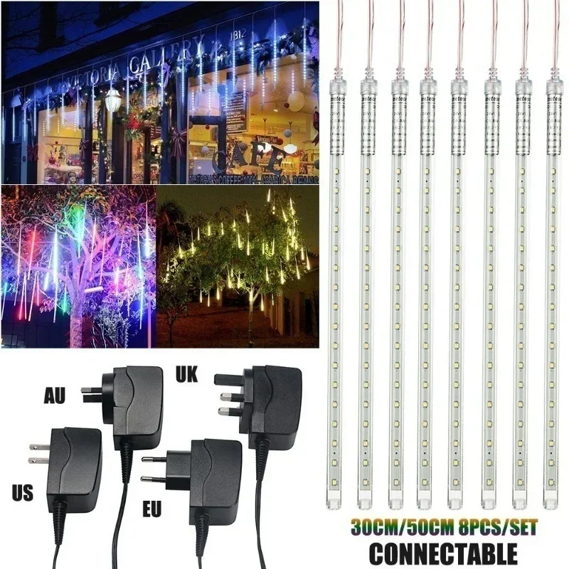 30cm /50cm 방수 유성우 비 8 튜브 LED 문 - Decor Lighting Uk 리뷰 및 가격