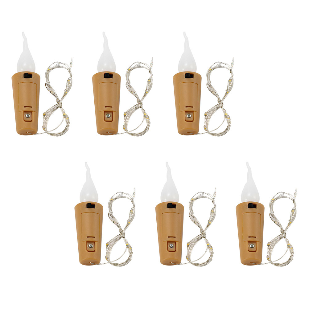 6개 와인병 스트링 라이트 코르크 마개 배터리 공급 장 - Decor Lighting Cork 리뷰 및 가격