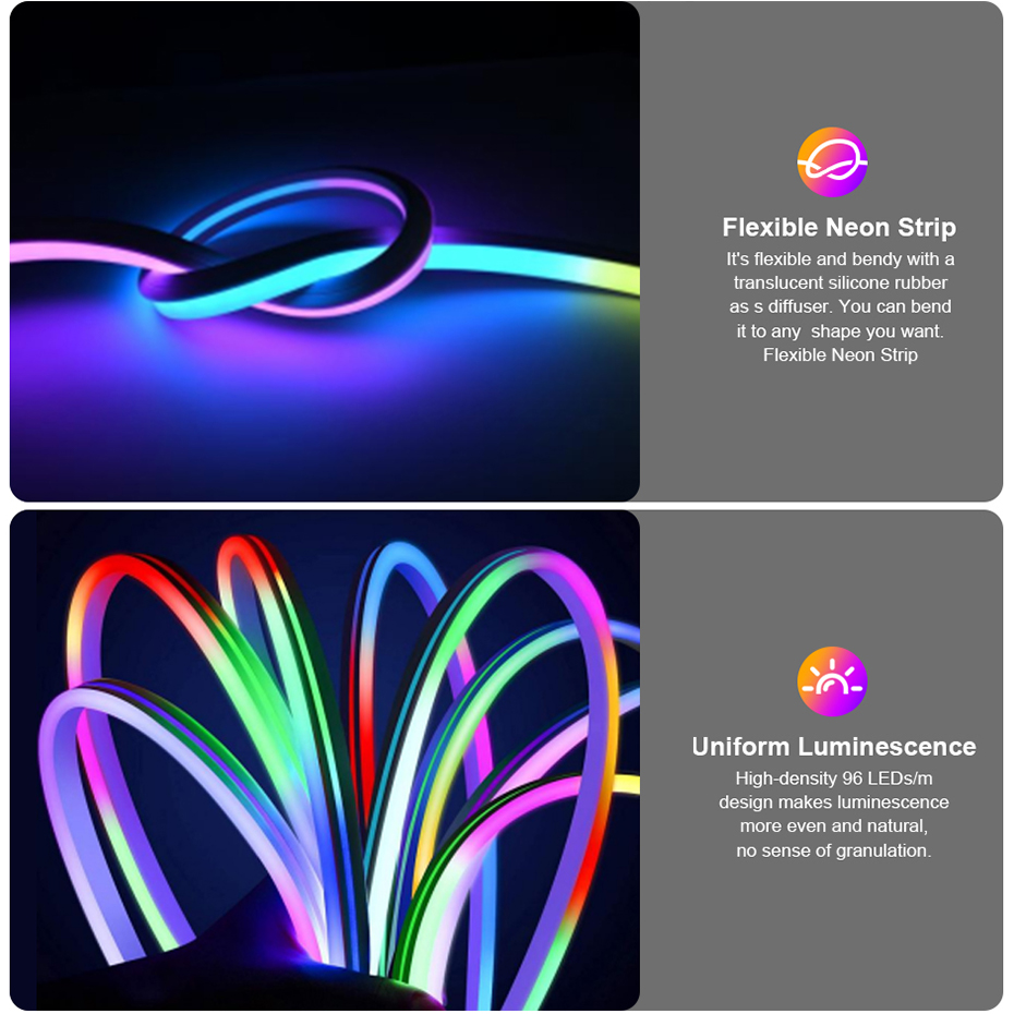 12V RGBIC LED 네온 라이트 스트립 84LED - Decor Lighting Uk 리뷰 및 가격