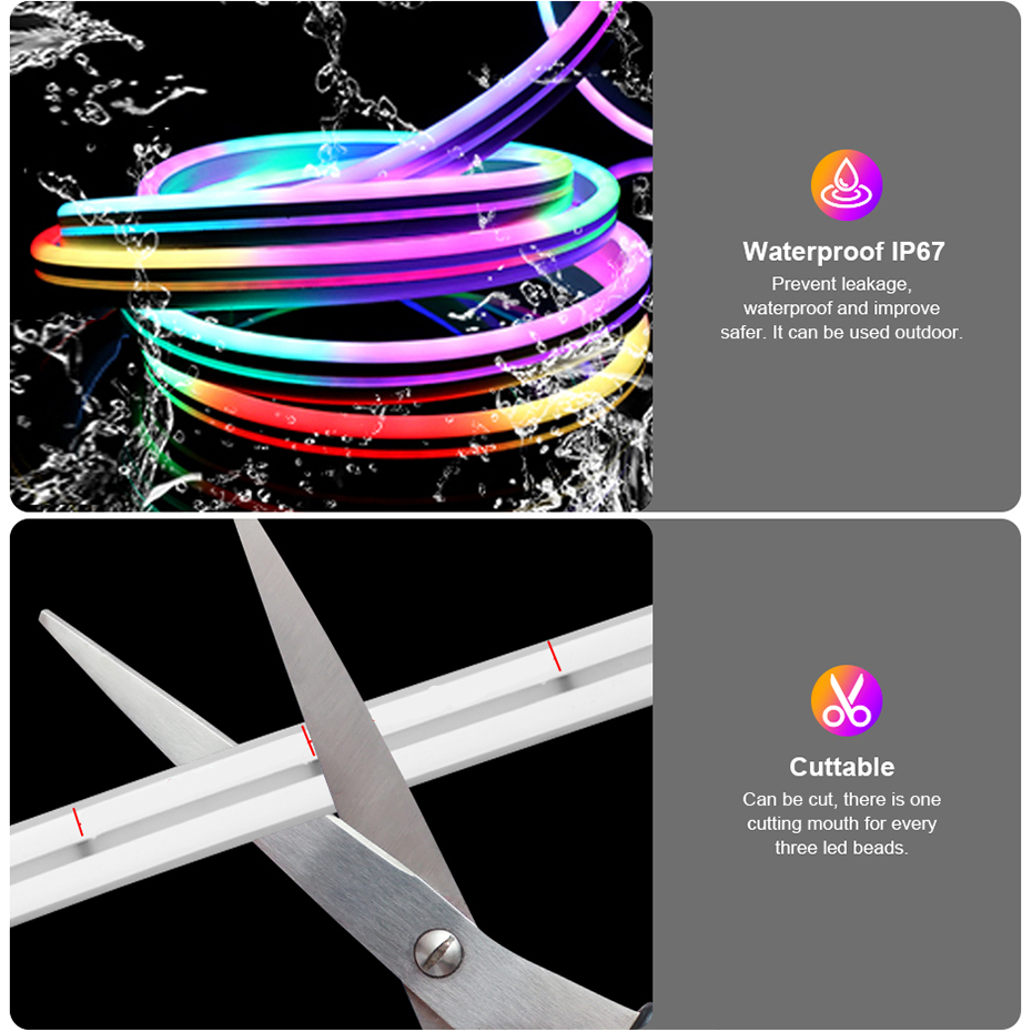 12V RGBIC LED 네온 라이트 스트립 84LED - Decor Lighting Uk 리뷰 및 가격