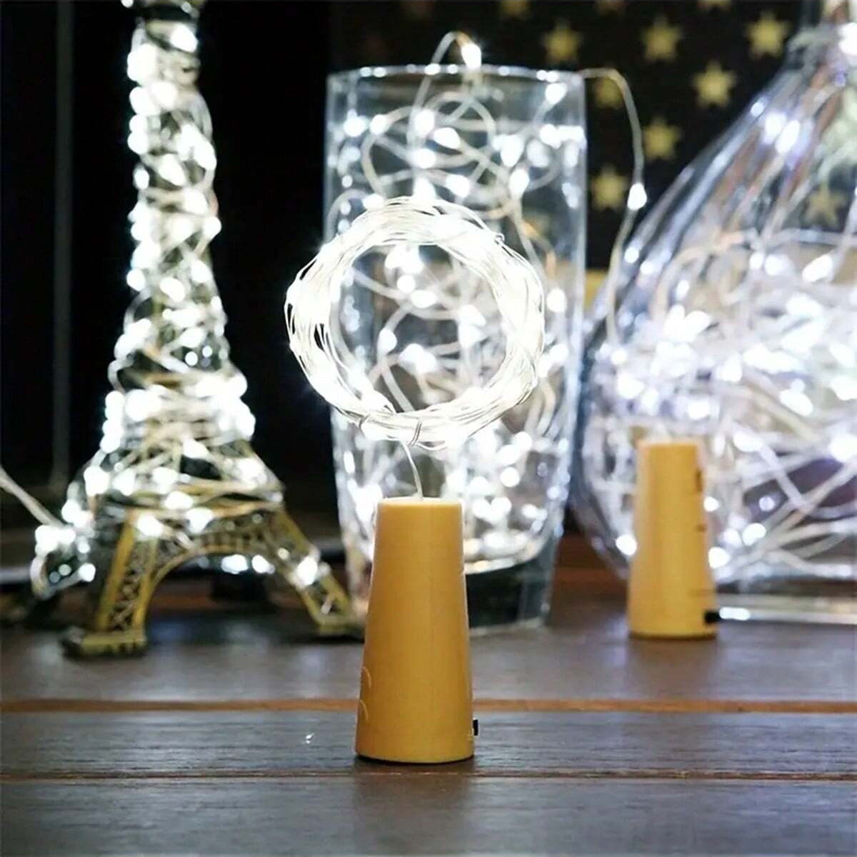 10/12팩 코르크 마개가 있는 병 조명, 20 LED - Decor Lighting Cork 리뷰 및 가격