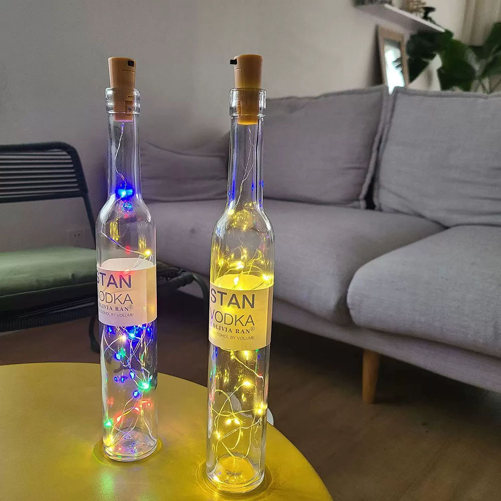 LED 와인 병 조명 구리 와이어 코르크 스트링 조명  - Decor Lighting Cork 리뷰 및 가격